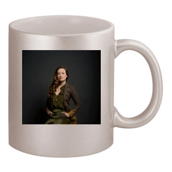 Olivia Wilde 11oz Metallic Silver Mug