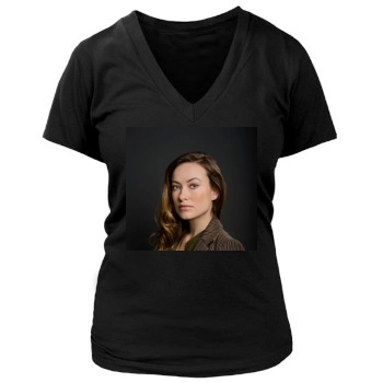 Olivia Wilde Women's Deep V-Neck TShirt