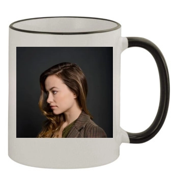 Olivia Wilde 11oz Colored Rim & Handle Mug