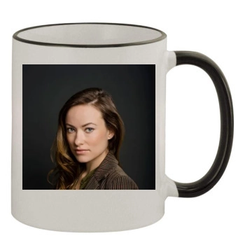 Olivia Wilde 11oz Colored Rim & Handle Mug