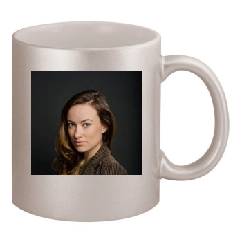 Olivia Wilde 11oz Metallic Silver Mug