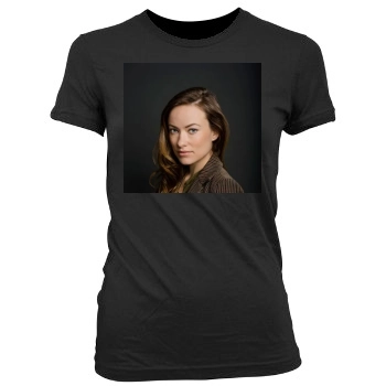 Olivia Wilde Women's Junior Cut Crewneck T-Shirt