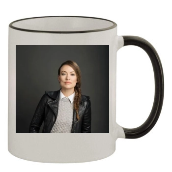 Olivia Wilde 11oz Colored Rim & Handle Mug