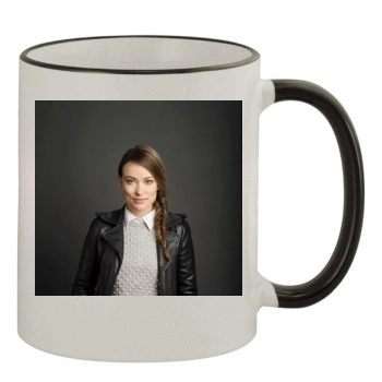 Olivia Wilde 11oz Colored Rim & Handle Mug