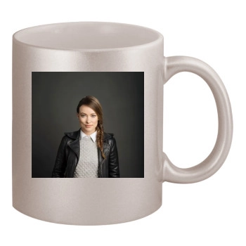 Olivia Wilde 11oz Metallic Silver Mug