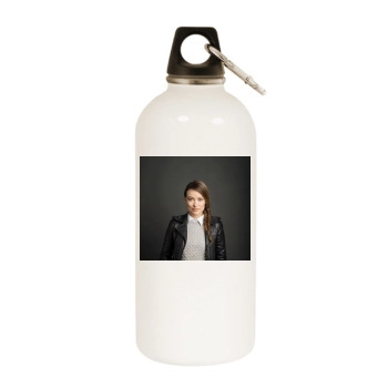 Olivia Wilde White Water Bottle With Carabiner