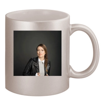 Olivia Wilde 11oz Metallic Silver Mug