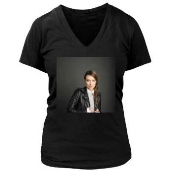 Olivia Wilde Women's Deep V-Neck TShirt