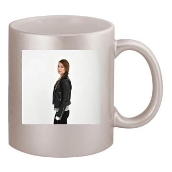 Olivia Wilde 11oz Metallic Silver Mug