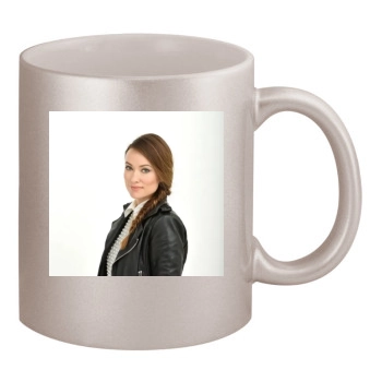 Olivia Wilde 11oz Metallic Silver Mug