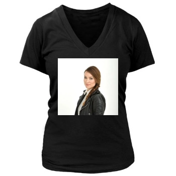 Olivia Wilde Women's Deep V-Neck TShirt