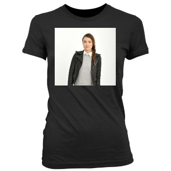 Olivia Wilde Women's Junior Cut Crewneck T-Shirt