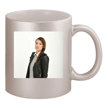 Olivia Wilde 11oz Metallic Silver Mug