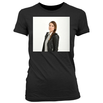 Olivia Wilde Women's Junior Cut Crewneck T-Shirt