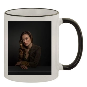 Olivia Wilde 11oz Colored Rim & Handle Mug