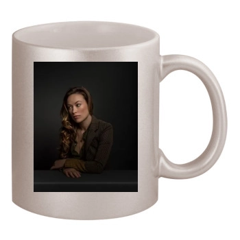 Olivia Wilde 11oz Metallic Silver Mug