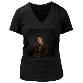 Olivia Wilde Women's Deep V-Neck TShirt