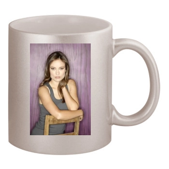 Olivia Wilde 11oz Metallic Silver Mug