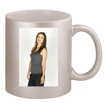 Olivia Wilde 11oz Metallic Silver Mug