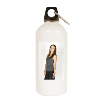 Olivia Wilde White Water Bottle With Carabiner