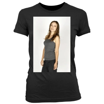 Olivia Wilde Women's Junior Cut Crewneck T-Shirt