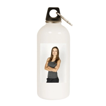 Olivia Wilde White Water Bottle With Carabiner