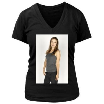 Olivia Wilde Women's Deep V-Neck TShirt