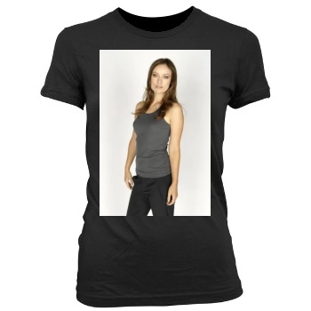 Olivia Wilde Women's Junior Cut Crewneck T-Shirt