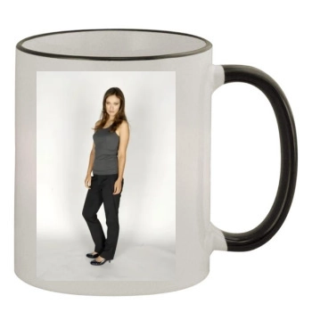 Olivia Wilde 11oz Colored Rim & Handle Mug