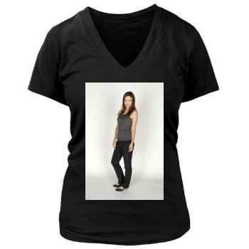 Olivia Wilde Women's Deep V-Neck TShirt