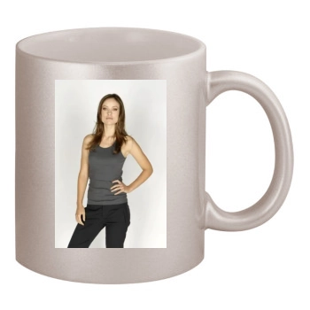 Olivia Wilde 11oz Metallic Silver Mug