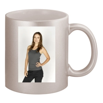 Olivia Wilde 11oz Metallic Silver Mug