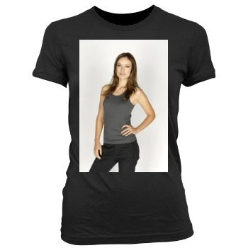 Olivia Wilde Women's Junior Cut Crewneck T-Shirt