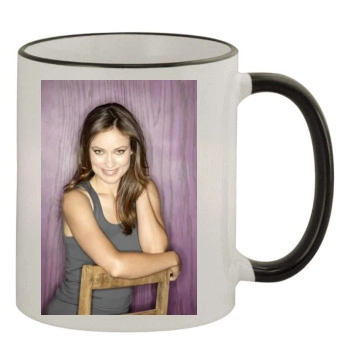 Olivia Wilde 11oz Colored Rim & Handle Mug