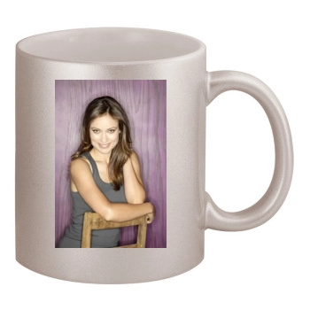 Olivia Wilde 11oz Metallic Silver Mug