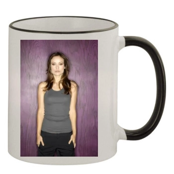 Olivia Wilde 11oz Colored Rim & Handle Mug