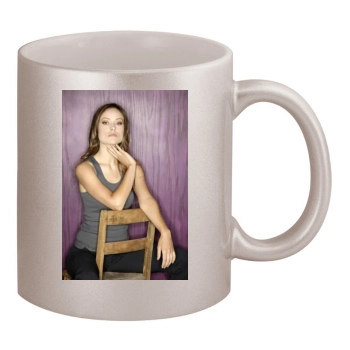 Olivia Wilde 11oz Metallic Silver Mug