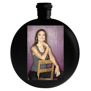 Olivia Wilde Round Flask