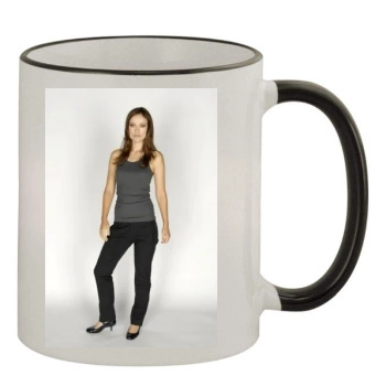 Olivia Wilde 11oz Colored Rim & Handle Mug