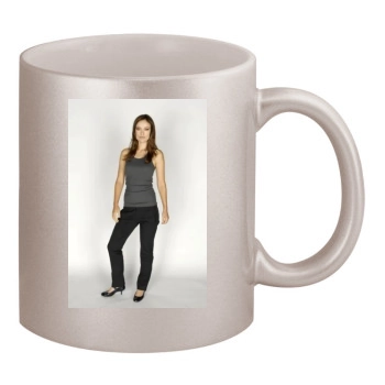 Olivia Wilde 11oz Metallic Silver Mug