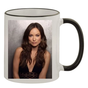 Olivia Wilde 11oz Colored Rim & Handle Mug