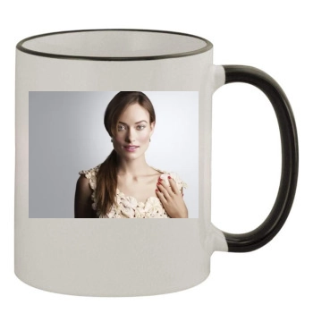 Olivia Wilde 11oz Colored Rim & Handle Mug