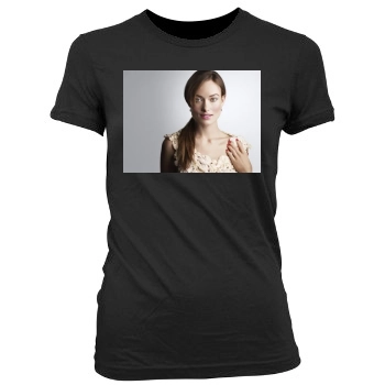 Olivia Wilde Women's Junior Cut Crewneck T-Shirt