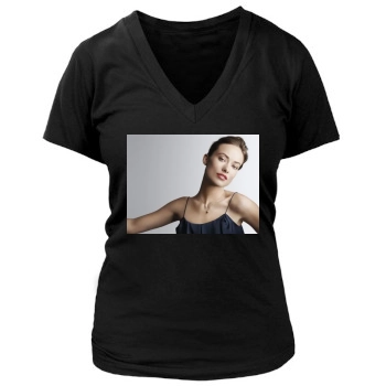 Olivia Wilde Women's Deep V-Neck TShirt