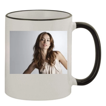 Olivia Wilde 11oz Colored Rim & Handle Mug