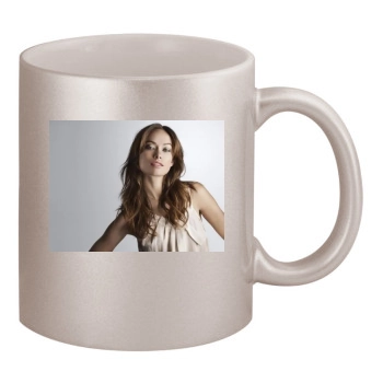 Olivia Wilde 11oz Metallic Silver Mug