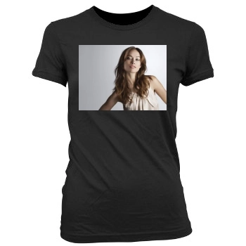 Olivia Wilde Women's Junior Cut Crewneck T-Shirt