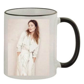 Olivia Wilde 11oz Colored Rim & Handle Mug