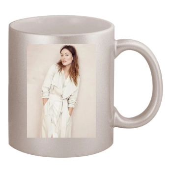 Olivia Wilde 11oz Metallic Silver Mug