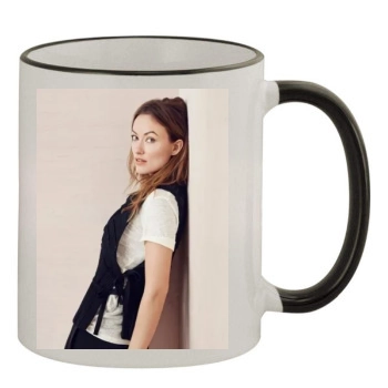 Olivia Wilde 11oz Colored Rim & Handle Mug